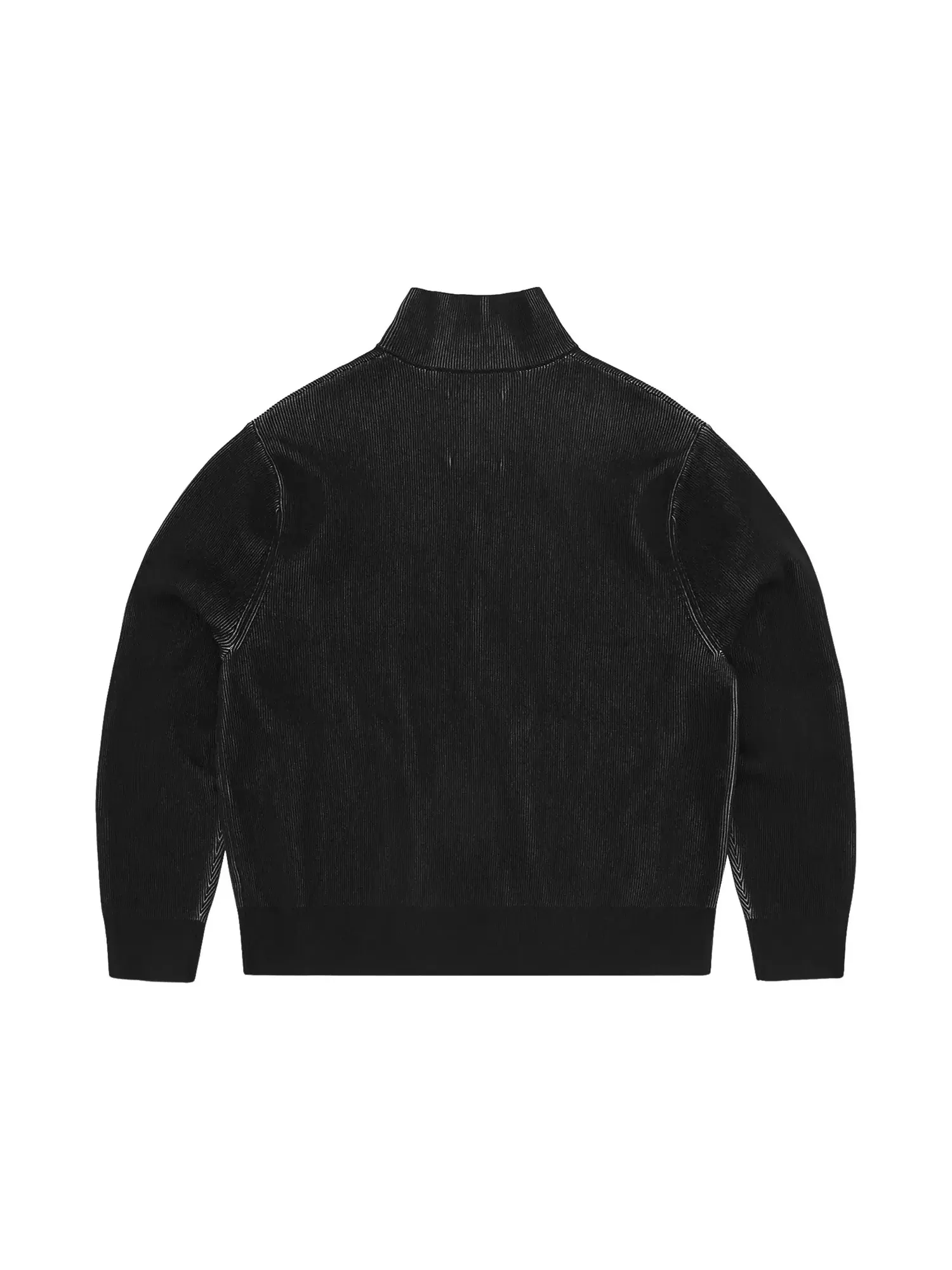 Куртка Corteiz 2 Tone Ribbed Knit Zip Up (двухцветная ребристая трикотажная) — изображение 2 из 2, черный