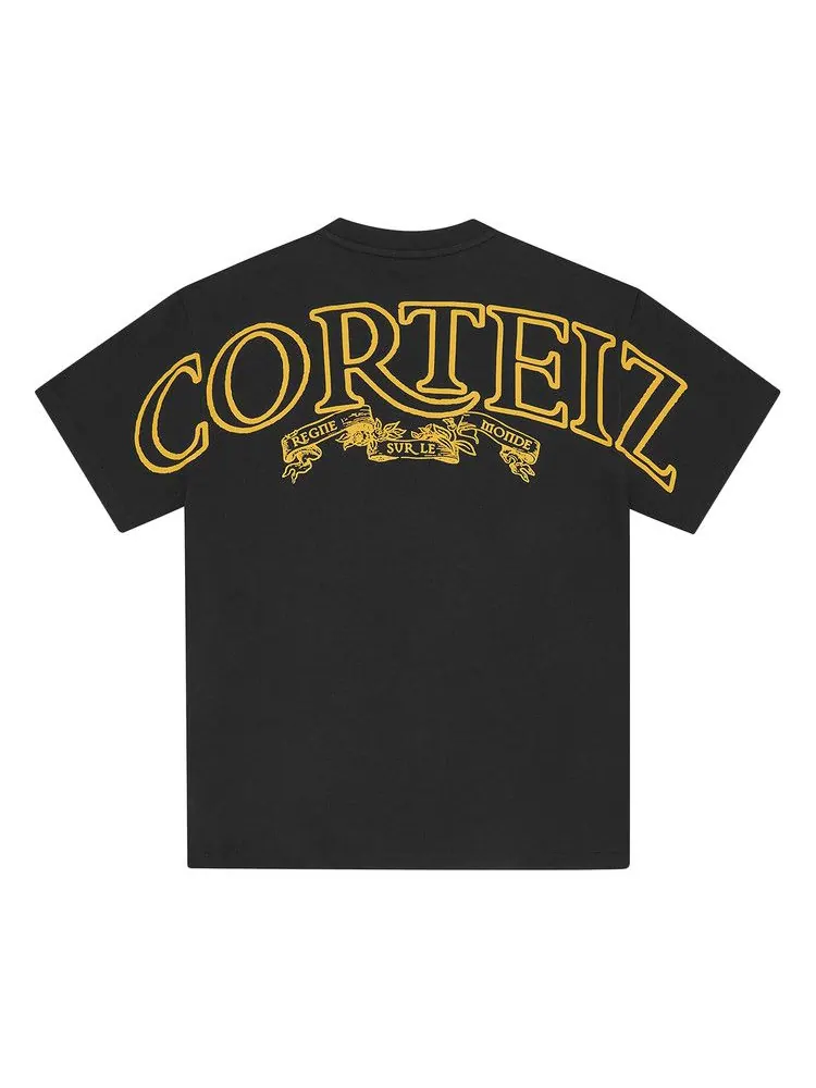 Футболка Corteiz Royale Heavyweight Tee — изображение 2 из 2, черный/желтый