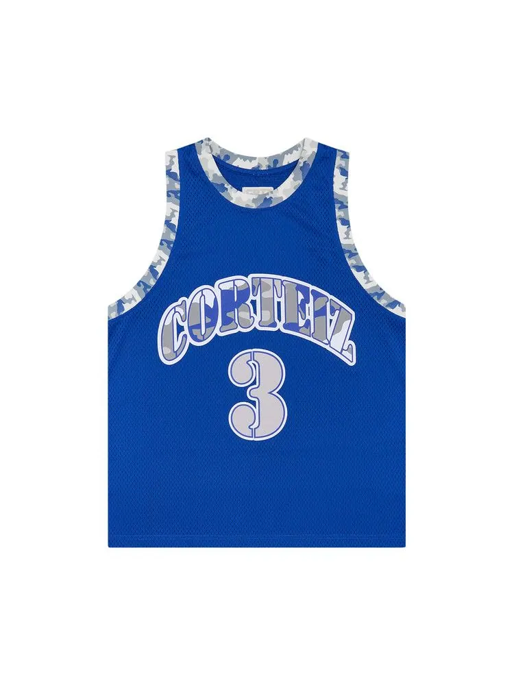 Джерси Corteiz Stencil Camo Bball Jersey — изображение 1 из 2, синий