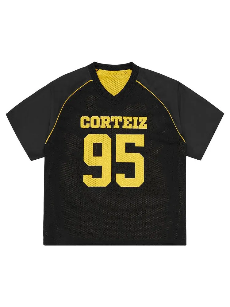 Джерси Corteiz 95 Reversible Mesh Jersey — изображение 2 из 2, черный/желтый