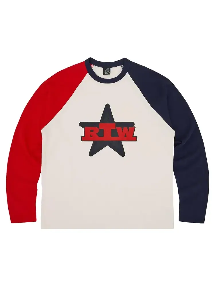 Футболка с длинным рукавом Corteiz Rtw Star Raglan — изображение 1 из 2, красный
