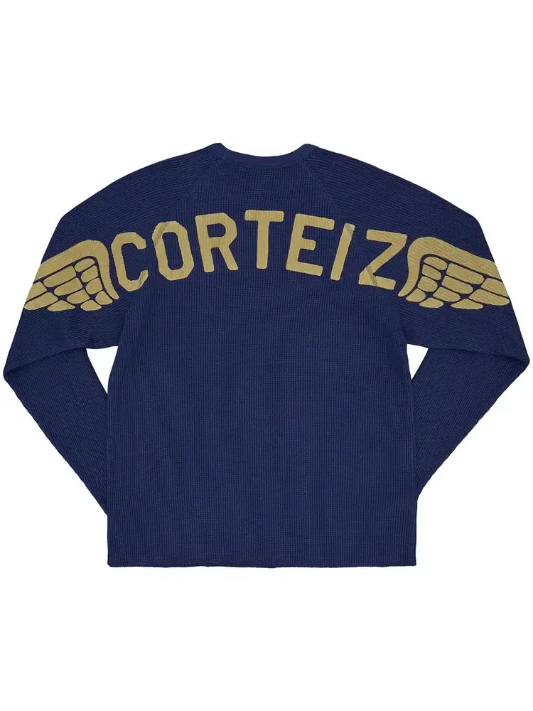 Термобелье Corteiz Wings Waffle Thermal 'Navy' — изображение 2 из 2, синий