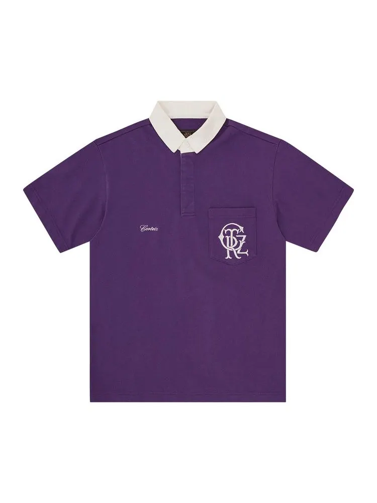 Поло Corteiz Crest Rugby Polo — изображение 1 из 2, фиолетовый