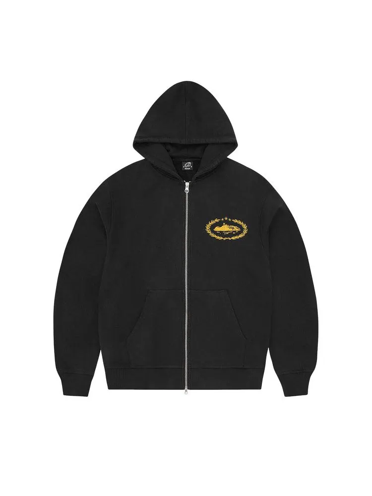 Худи Corteiz Superior Royale Zip Hoodie — изображение 1 из 1, черный/желтый