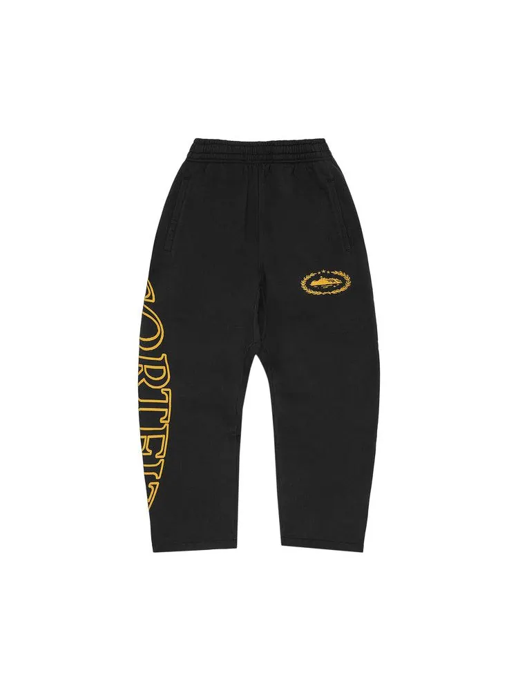 Брюки Corteiz Superior Royale Open Hem Pant — изображение 1 из 2, черный/желтый