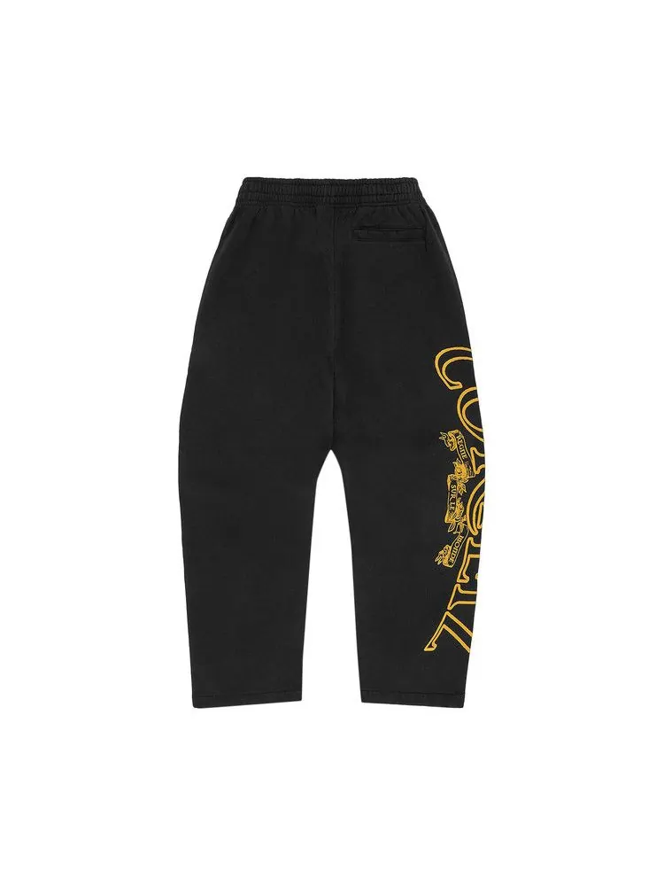 Брюки Corteiz Superior Royale Open Hem Pant — изображение 2 из 2, черный/желтый