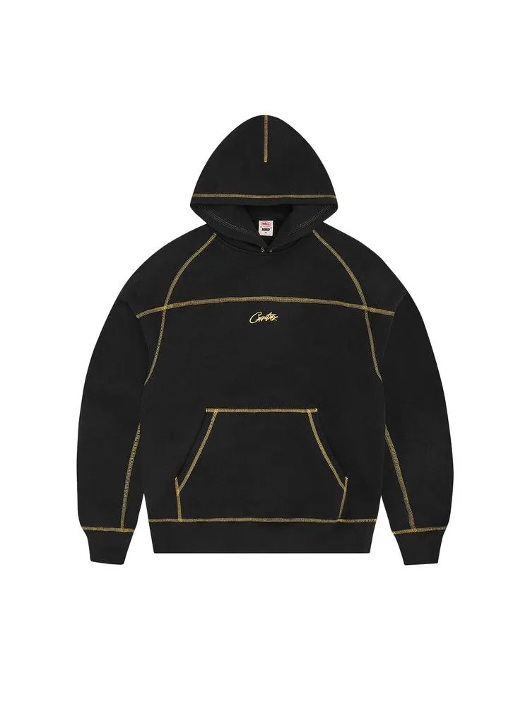 Худи Corteiz Hmp V2 Hoodie — изображение 1 из 2, черный/желтый