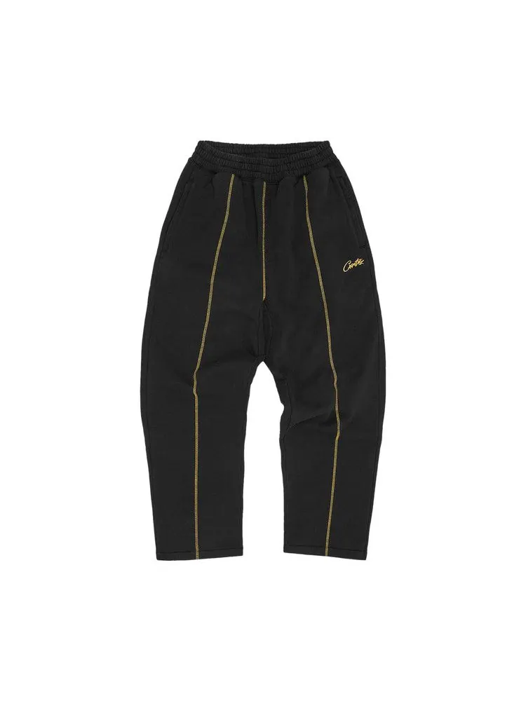Спортивные брюки Corteiz Hmp Open Hem Sweatpant — изображение 1 из 2, черный/желтый