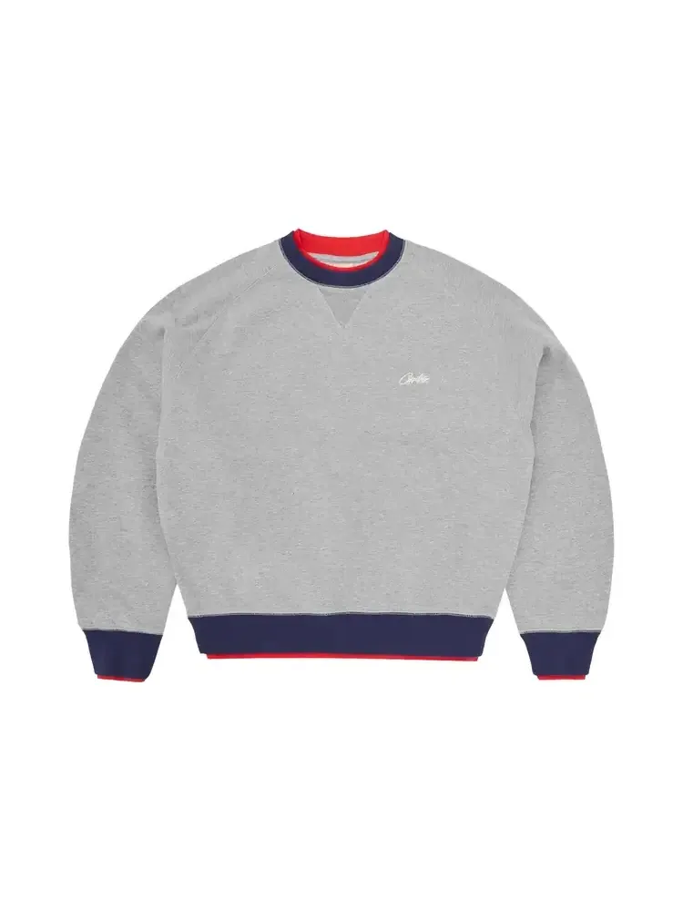 Свитшот Corteiz Hmp Double Up Crewneck — изображение 1 из 2, серый