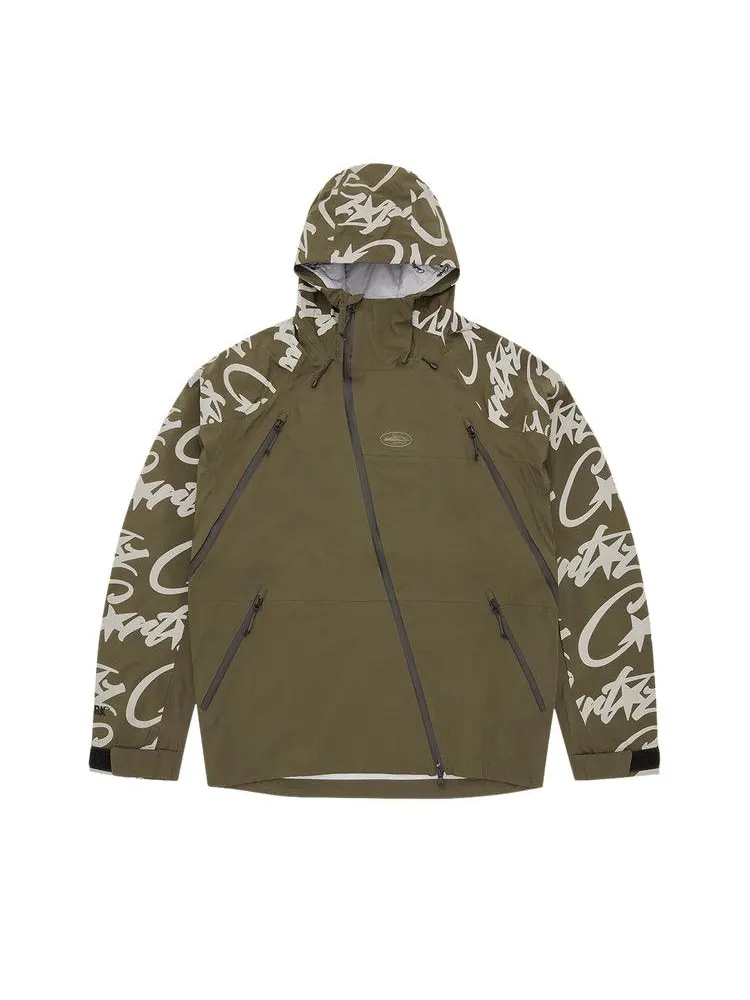 Куртка Corteiz Elitework Waterproof Shell Jacket V2 'Khaki' — изображение 1 из 2, бежевый