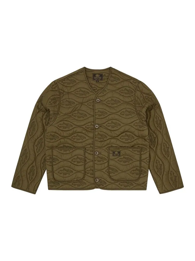 Парка Corteiz Guerillaz Parka Liner — изображение 1 из 3, оливковый