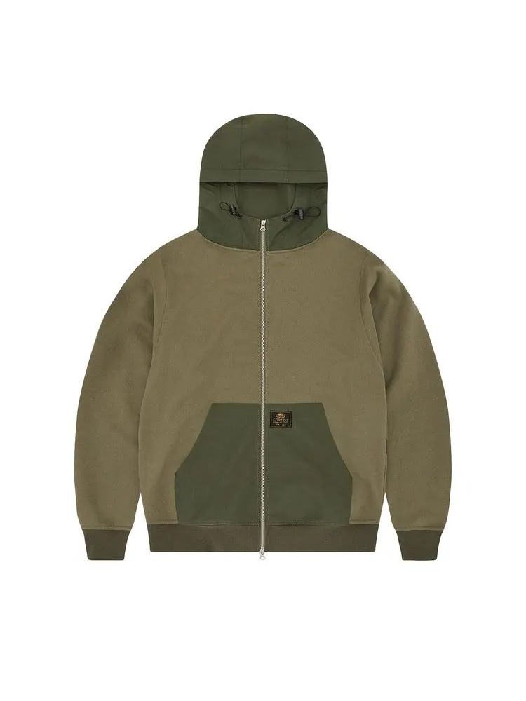 Худи Corteiz Guerillaz Ripstop Zip Hoodie 'Olive' — изображение 1 из 2, зеленый