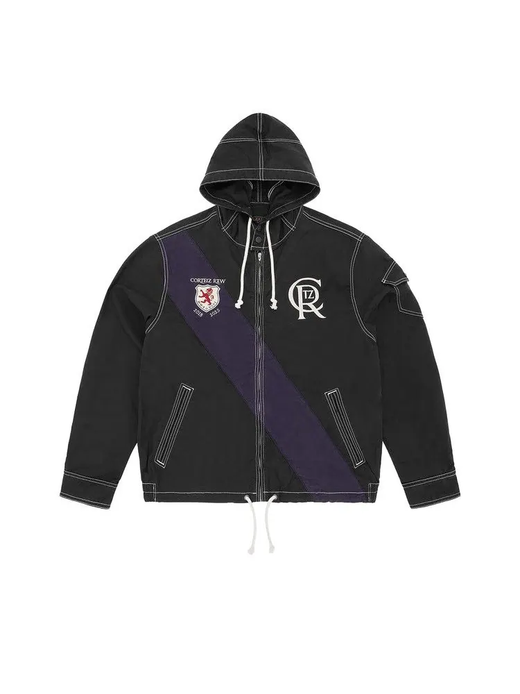 Куртка Corteiz Shield Crest Twill Jacket 'Black' — изображение 1 из 2, черный