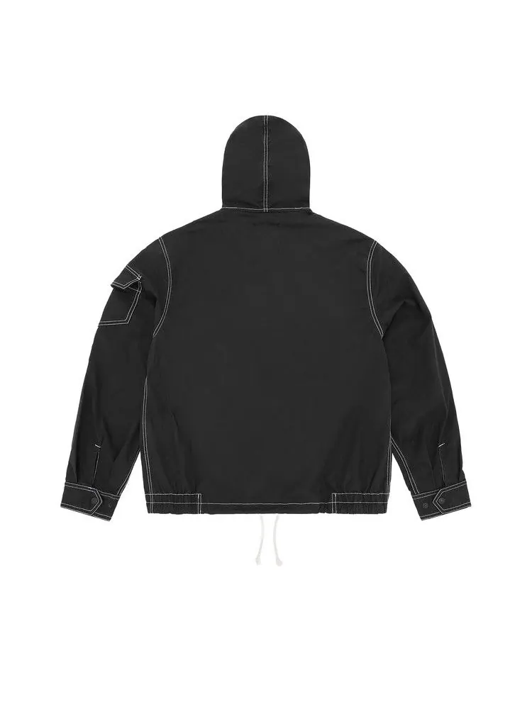 Куртка Corteiz Shield Crest Twill Jacket 'Black' — изображение 2 из 2, черный