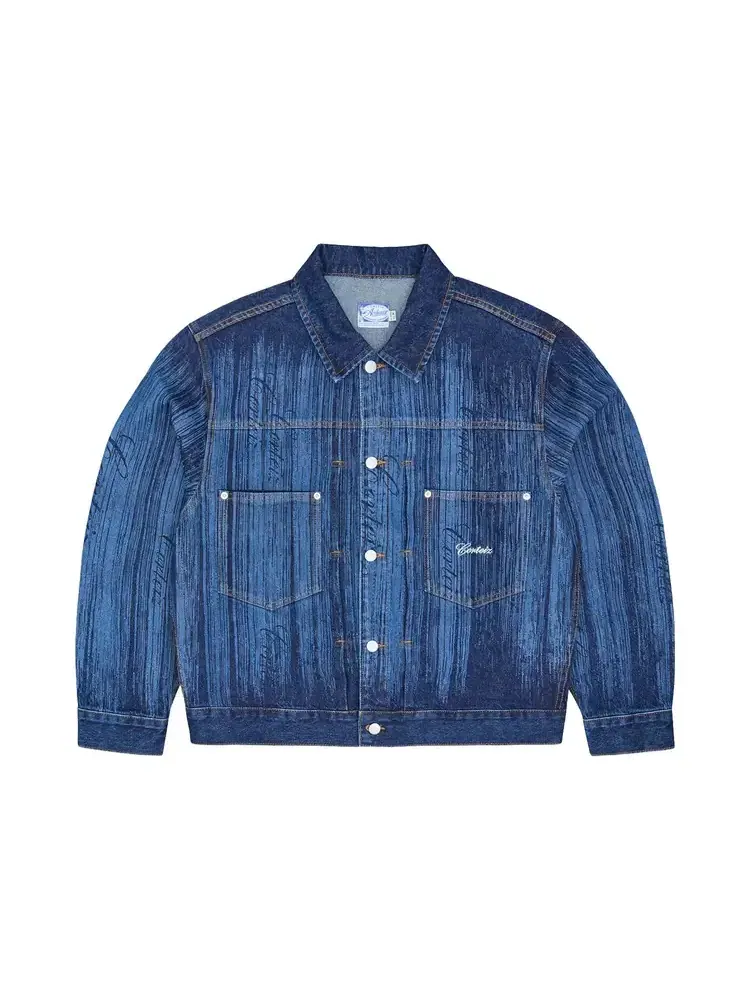 Джинсовая куртка Corteiz Strike Denim Jacket — изображение 1 из 2, синий