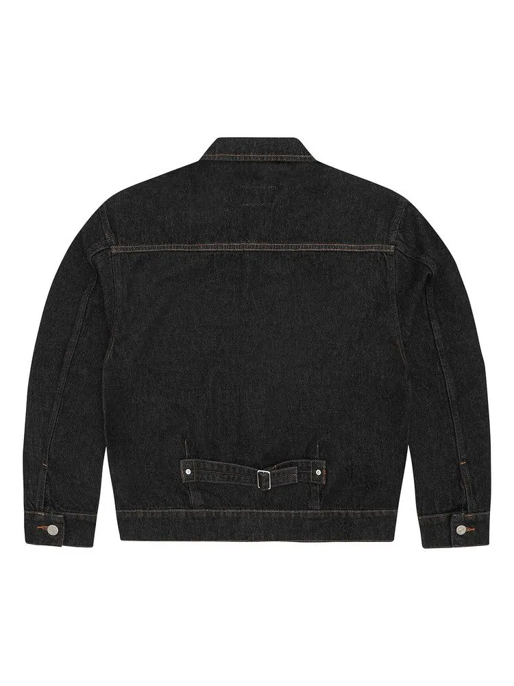Брюки Corteiz Crest Chainstitch Denim Trucker — изображение 2 из 2, черный
