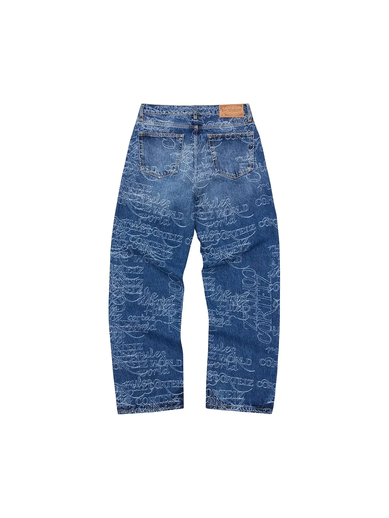 Джинсы Corteiz Handwritten Baggy Jeans — изображение 2 из 2, индиго