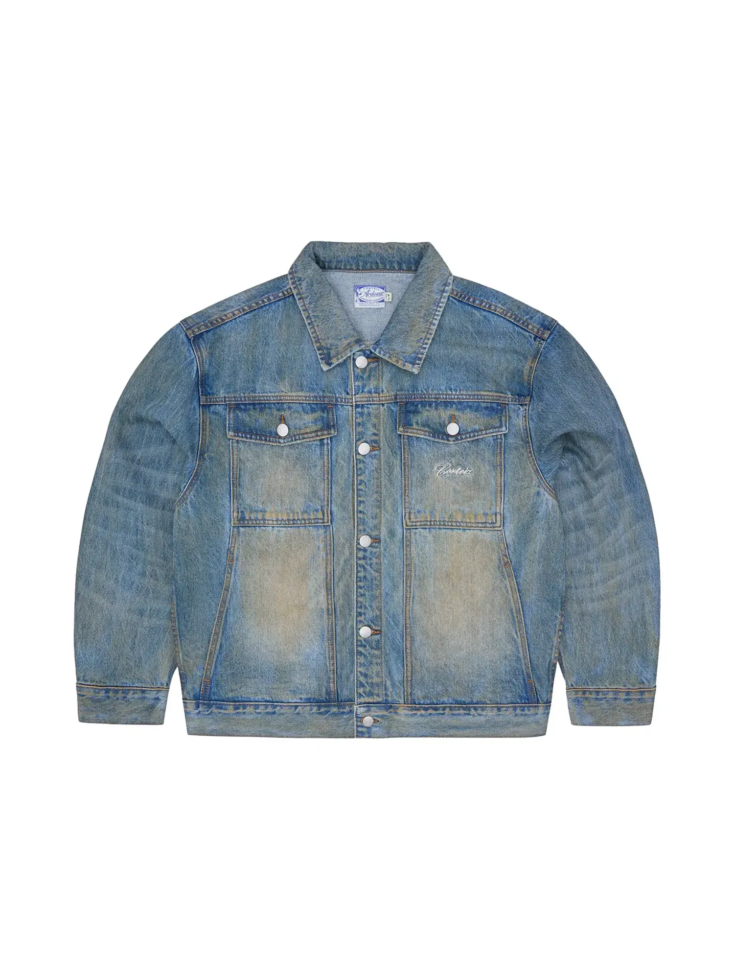 Джинсовая куртка Corteiz Ardwear Panel Denim Jacket — изображение 1 из 3, индиго
