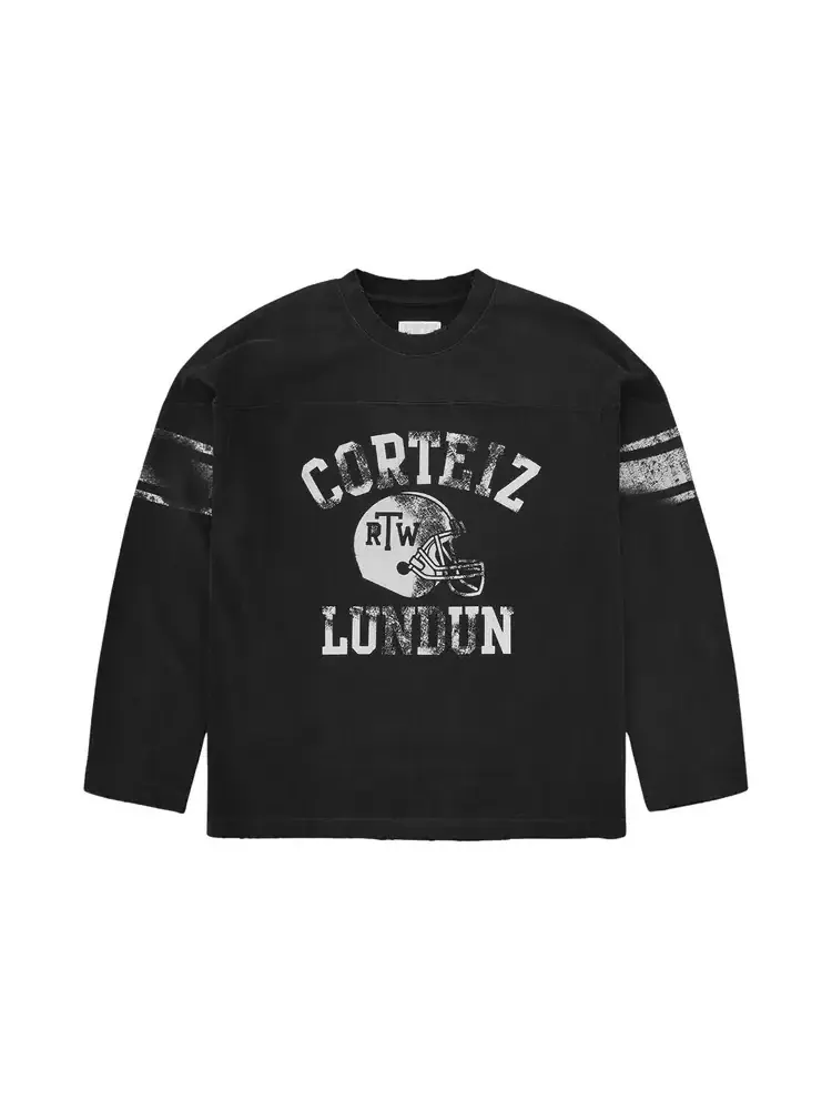 Футболка с длинными рукавами Corteiz Gridiron — изображение 1 из 2, черный