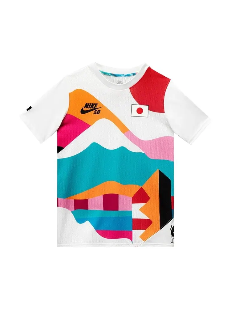 Толстовка Nike SB x Parra Japan Federation Kit Crew Jersey 'White/Black' — изображение 1 из 1, белый