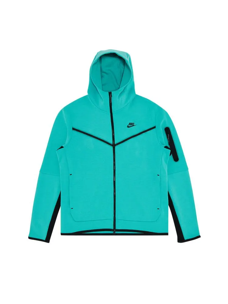 Куртка Nike Tech Fleece Full-Zip — изображение 1 из 3, бирюзовый