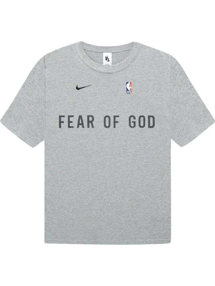 Футболка Nike x Fear of God Warm Up T-Shirt 'Dark Heather Grey' — изображение 1 из 2, серый