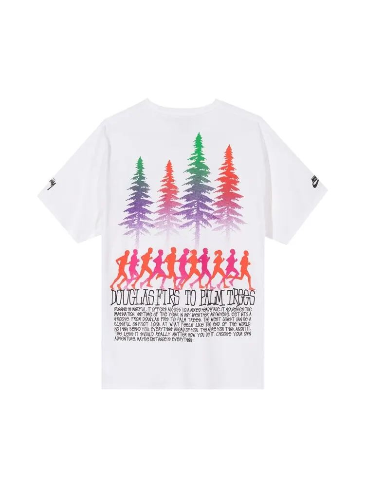 Футболка Nike x Stussy Douglas Firs To Palm Trees T-Shirt 'White' — изображение 2 из 2, белый