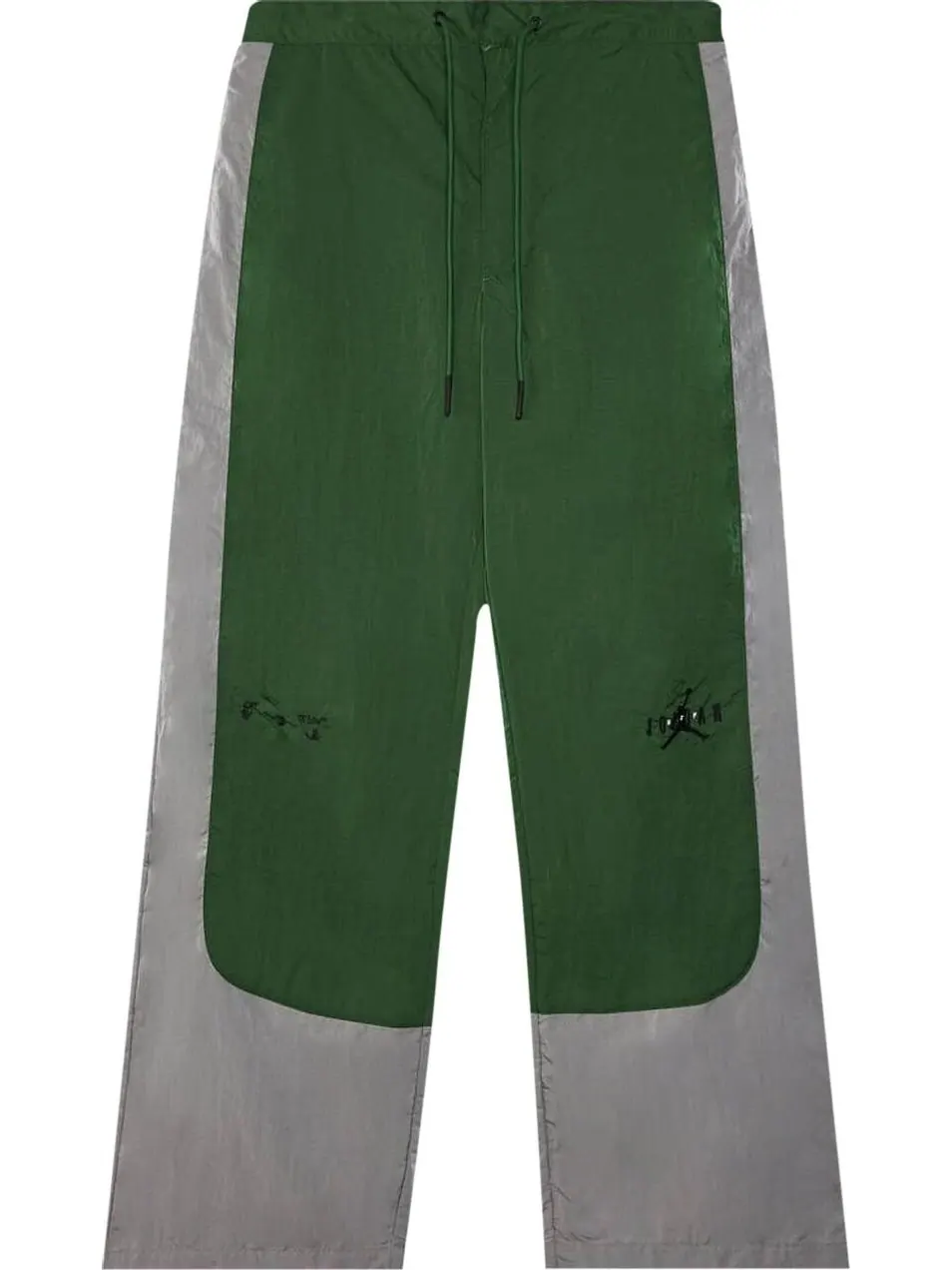 Брюки Air Jordan x Off-White MJ Track Pants 'Forest Green/Phantom/Black' — изображение 1 из 2, зеленый