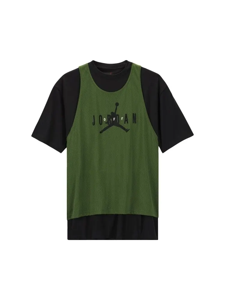Топ Air Jordan x Off-White Short-Sleeve 'Forest Green' — изображение 1 из 2, зеленый