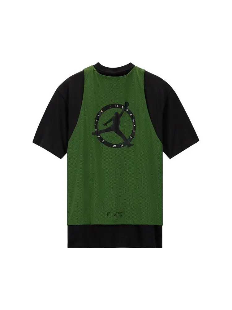 Топ Air Jordan x Off-White Short-Sleeve 'Forest Green' — изображение 2 из 2, зеленый