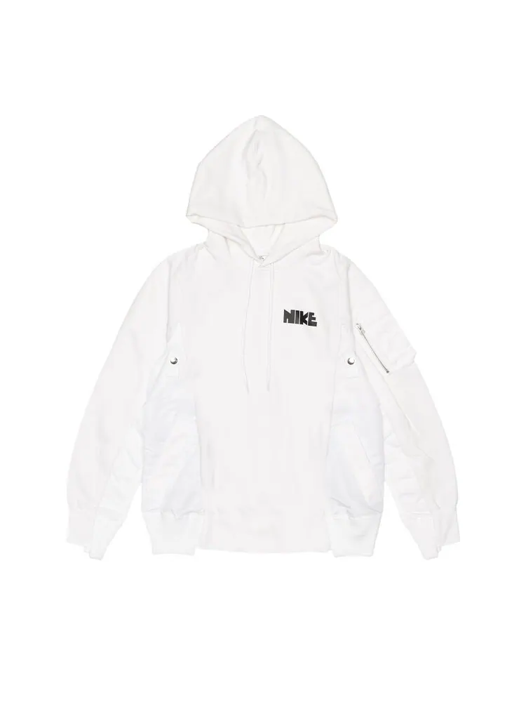 Худи Nike x Sacai Hoodie 'White' — изображение 1 из 2, белый