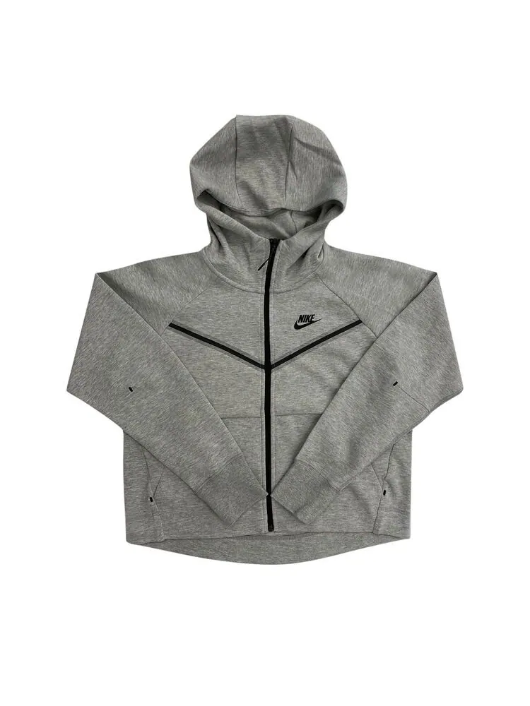 Худи Nike Sportswear Tech Fleece Windrunner Hoodie Dark Heather Grey — изображение 1 из 1, серый