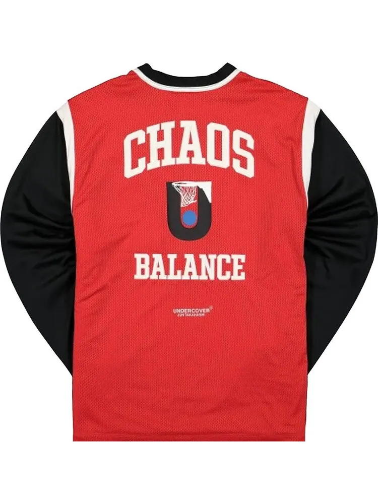 Лонгслив Nike x Undercover Long-Sleeve Shooting Top 'University Red/Battle Blue/Black' — изображение 2 из 2, красный