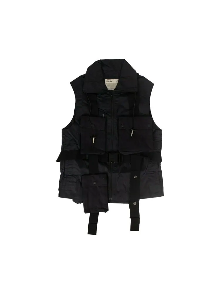 Жилет A-Cold-Wall* Collared Utility Vest Navy — синий