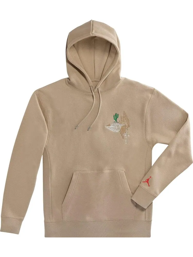 Худи Cactus Jack by Travis Scott x Jordan Pullover Hoodie 'Khaki/University Red'