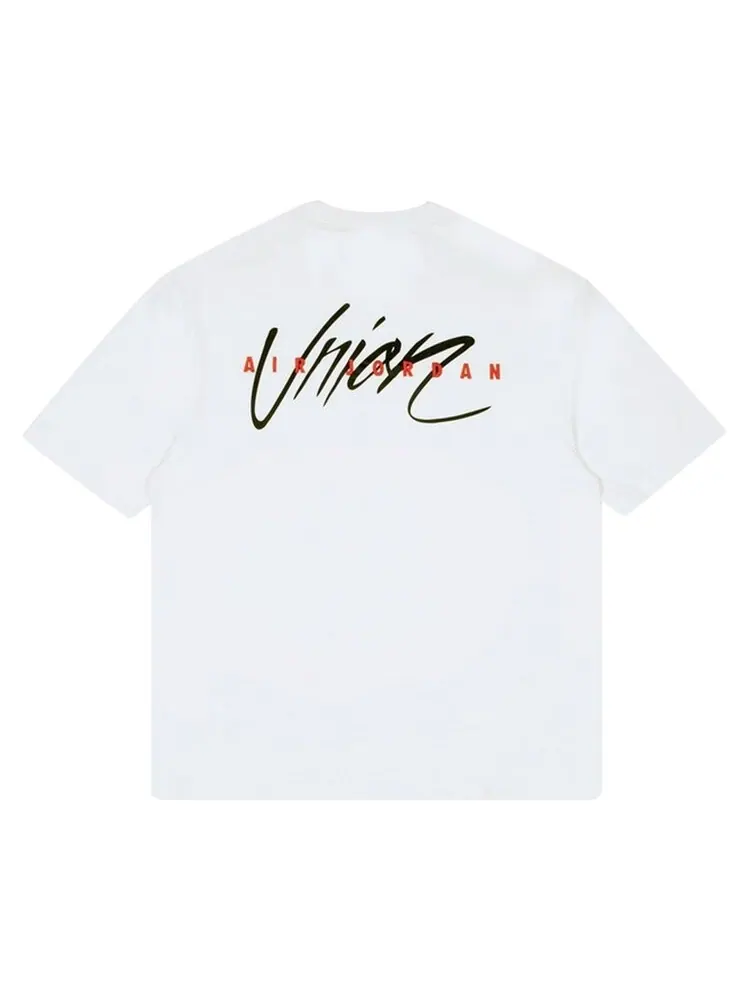 Футболка Air Jordan x Union LA Reverse Dunk T-Shirt 'White' — изображение 2 из 2, белый