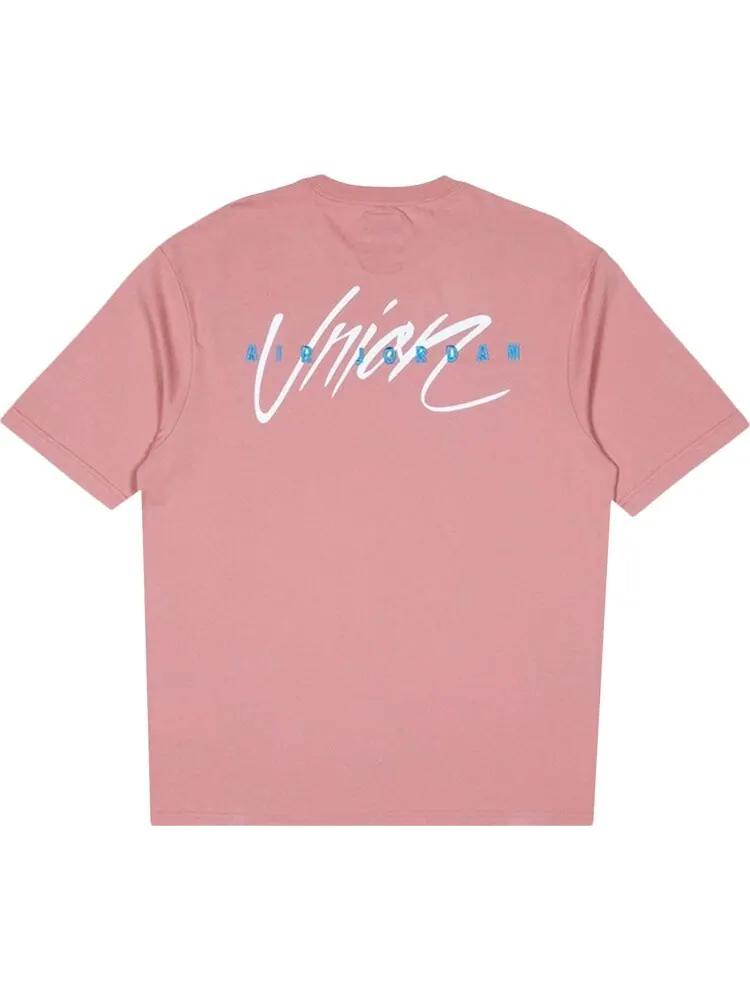 Футболка Air Jordan x Union LA Reverse Dunk T-Shirt 'Rust Pink' — изображение 2 из 2, розовый