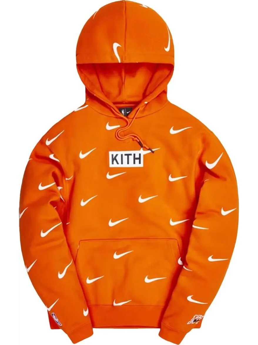 Худи Kith & Nike for New York Knicks AOP Hoodie 'Orange' — изображение 1 из 2, оранжевый