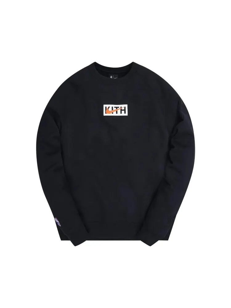 Толстовка Kith & Nike for New York Knicks Fleece Crewneck — изображение 1 из 1, черный