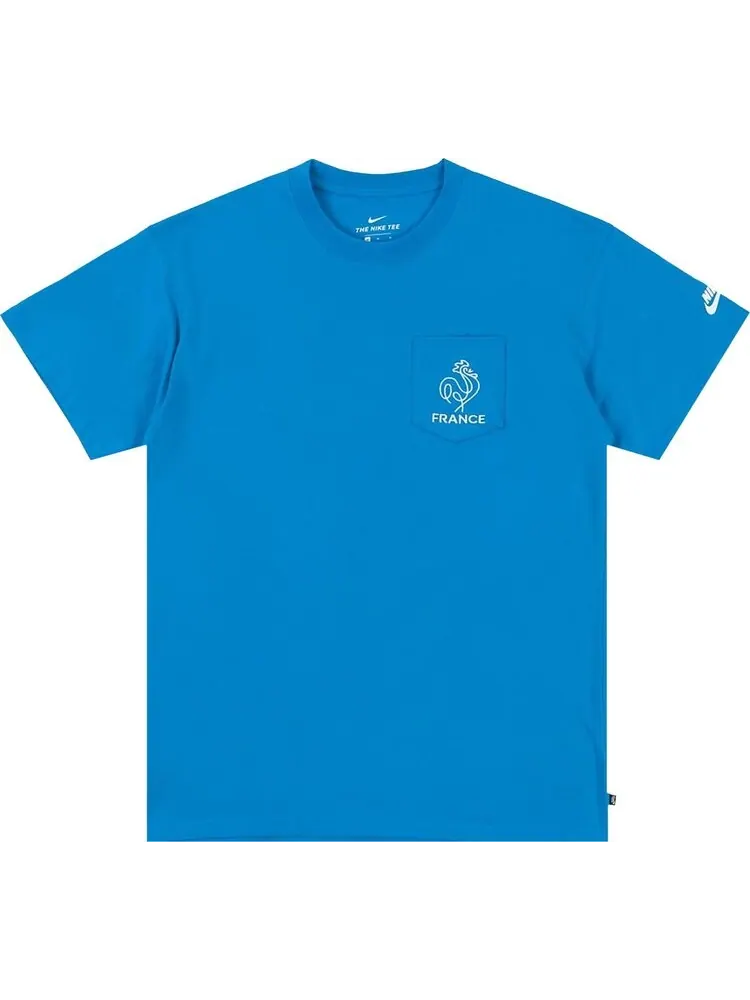 Футболка Nike SB x Parra France Federation Kit T-Shirt 'Neptune Blue/White' — изображение 1 из 1, синий