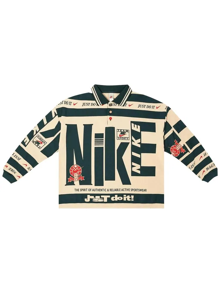 Поло Nike x Cactus Plant Flea Market Long-Sleeve Polo 'Natural' — изображение 1 из 1, прозрачный