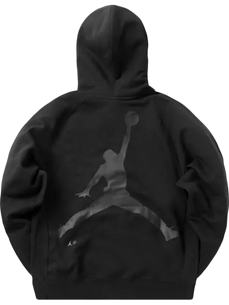 Худи Air Jordan x Fragment Pullover Hoodie 'Black/Reflective Silver' — изображение 2 из 2, черный