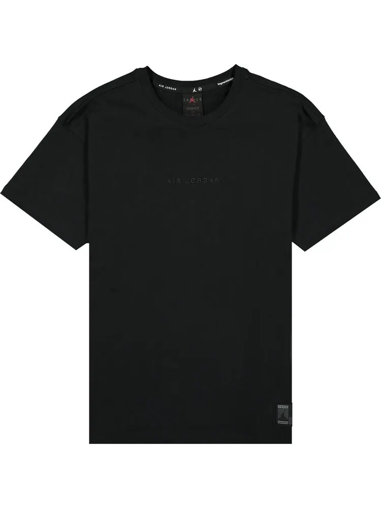 Футболка Air Jordan x Fragment Lifestyle Tee 'Black/Reflective Silver' — изображение 1 из 2, черный