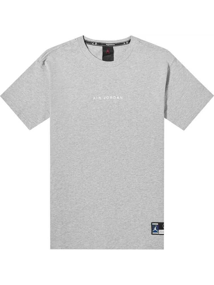 Топ Air Jordan x Fragment Lifestyle Top 'Dark Grey Heather/Navy/Sport Royal/White' — изображение 1 из 2, серый