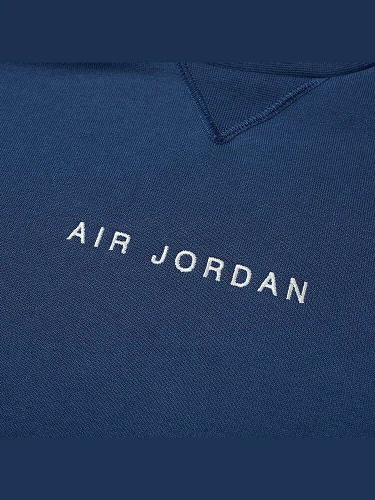 Толстовка Air Jordan x Fragment Crewneck 'Navy/Sport Royal/White' — изображение 3 из 3, синий