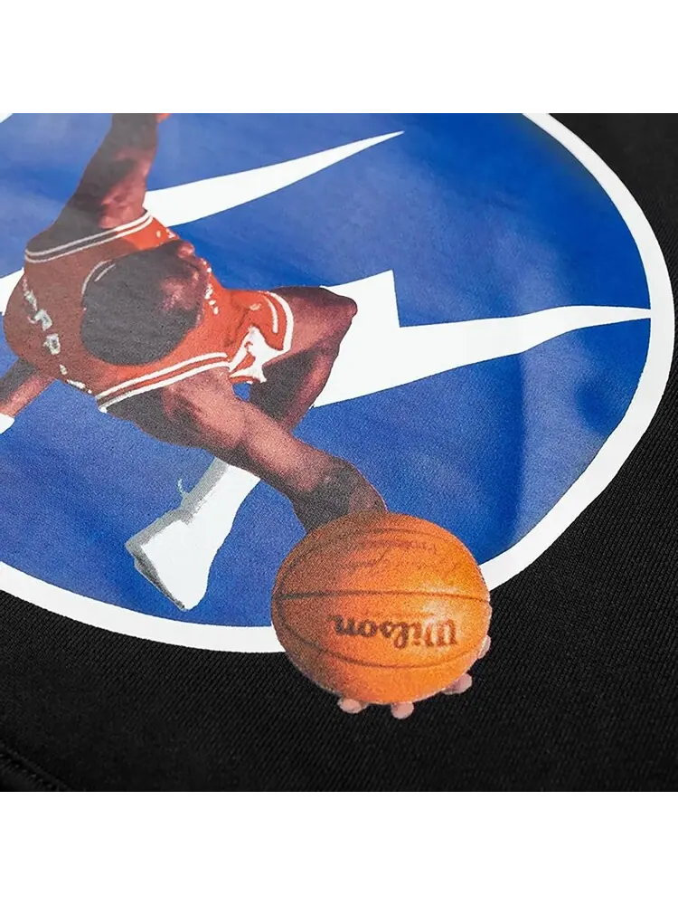 Худи Air Jordan x Fragment Image Pullover Hoodie 'Black/Reflective Silver' — изображение 2 из 3, черный