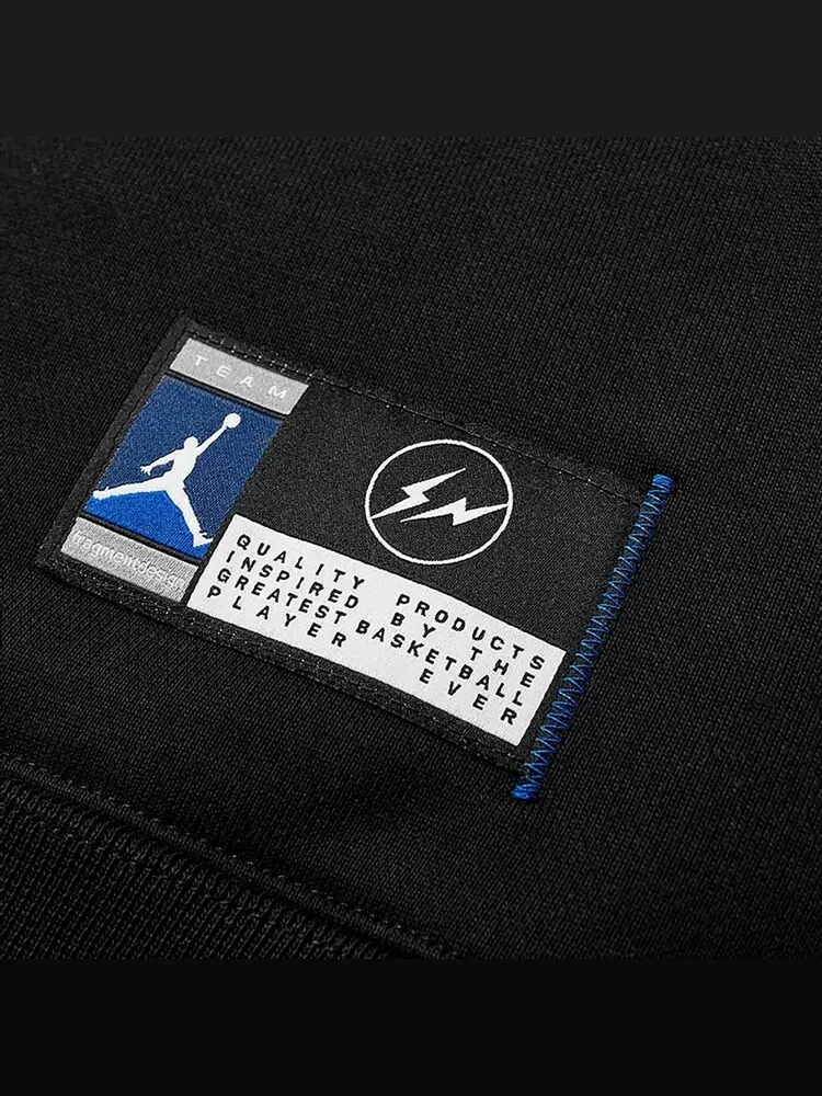 Худи Air Jordan x Fragment Image Pullover Hoodie 'Black/Reflective Silver' — изображение 3 из 3, черный
