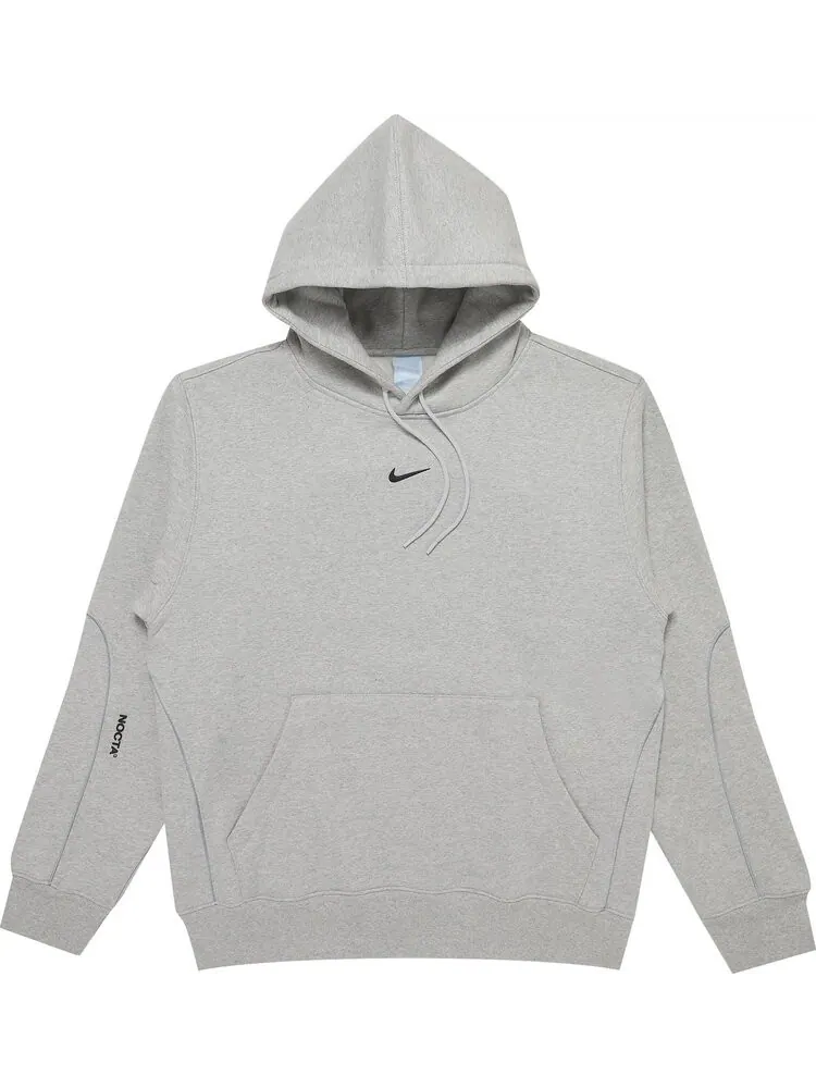 Худи Nike x NOCTA Fleece Hoodie 'Grey Heather' — изображение 1 из 3, серый