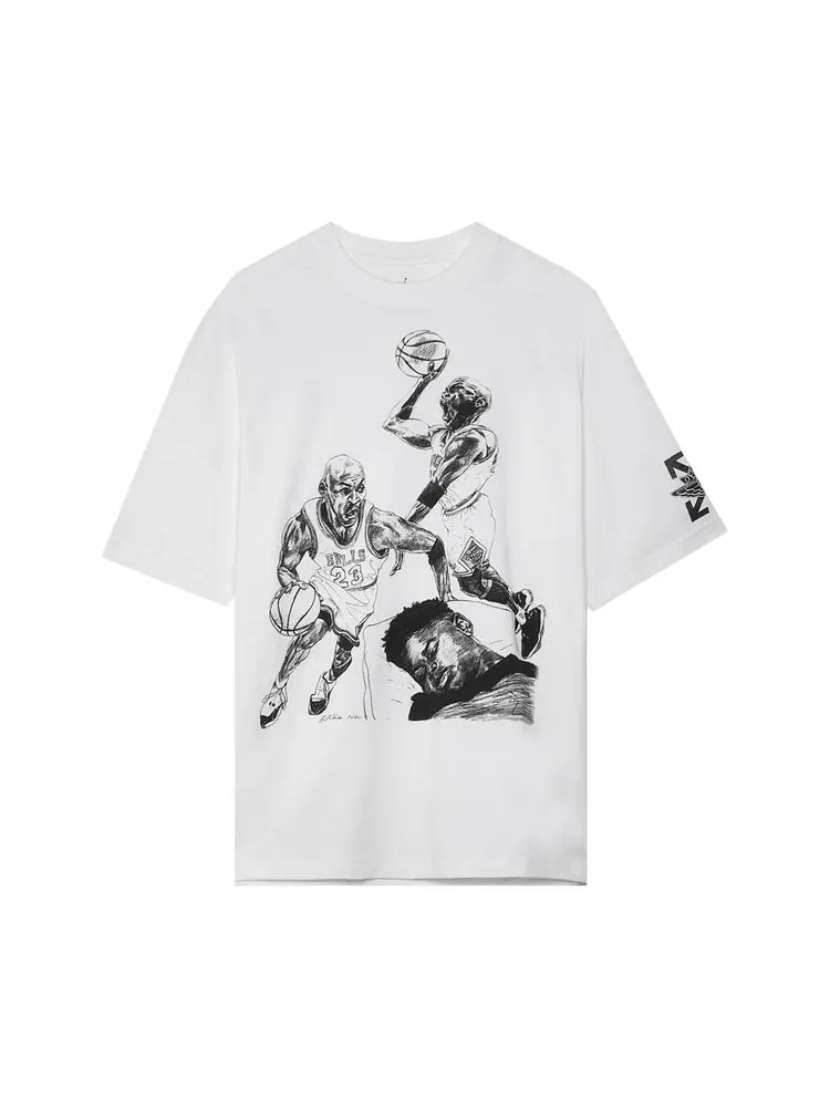 Футболка Air Jordan x Off-White 'White' — изображение 1 из 2, белый