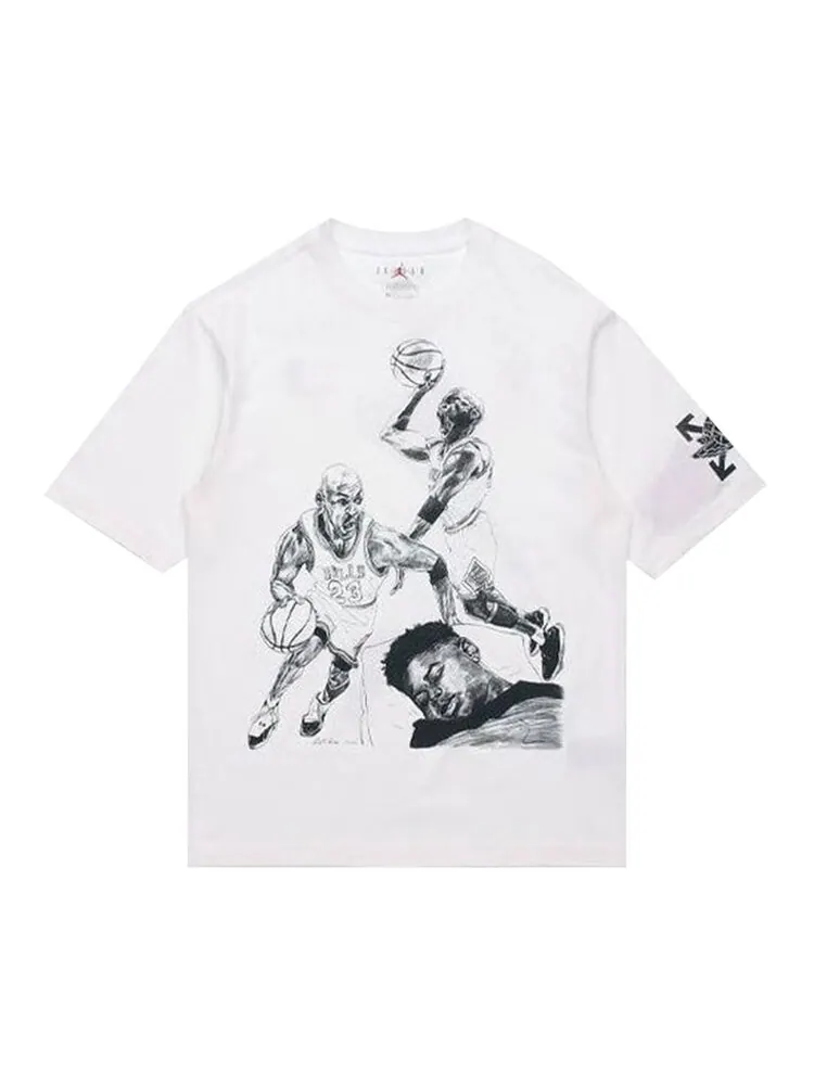 Футболка Air Jordan x Off-White 'White' — изображение 1 из 2, белый
